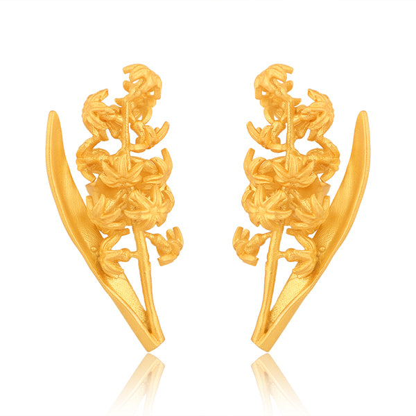 Brincos Hyacinthus Cata Vassalo brincos pequenos banhados a ouro