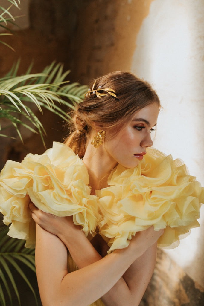 Toucado Leah  Noiva, toucado